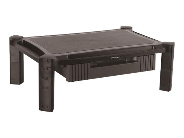 StarTech.com Startech Monitor Ständer mit Schublade - Höhenverstellbar - Groß: 50cm - Computer Monitorständer bis zu 32 Zoll - Aufstellung (Gestelloberfläche, 8 kleine Steigleitungen, 4 große Steigleitungen)