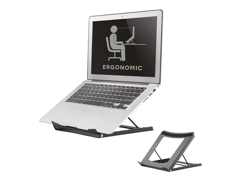 Neomounts NSLS075 - Aufstellung - für Notebook - pulverbeschichteter Stahl - Schwarz - Bildschirmgröße: 25.4-38.1 cm (10"-15")