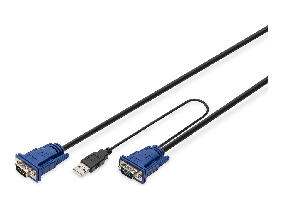 DIGITUS KVM-Kabel USB für KVM-Konsolen