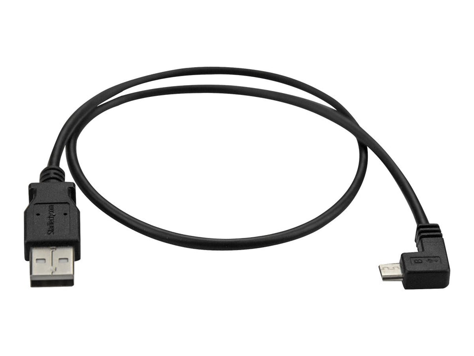 StarTech.com StarTech Micro USB Lade- und Sync-Kabel St/St - Rechts gewinkelt Micro-USB - 0,5m - USB-Kabel - Micro-USB Typ B (M)