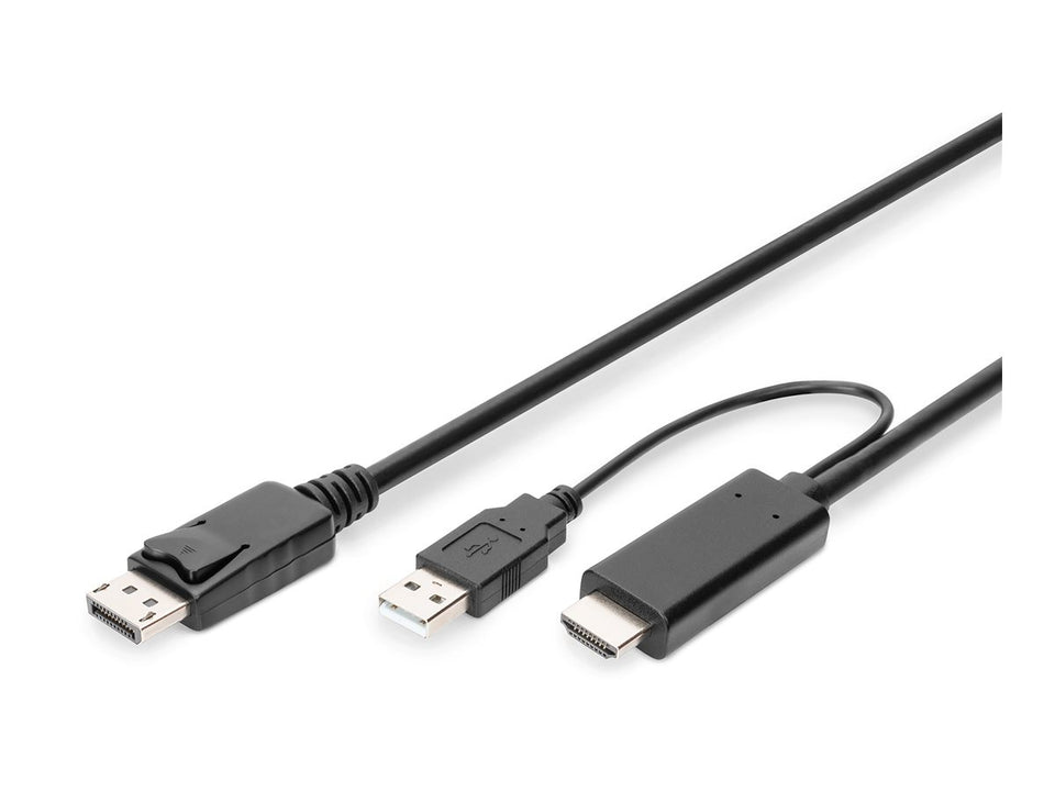 DIGITUS 4K HDMI Adapterkabel - HDMI auf DisplayPort