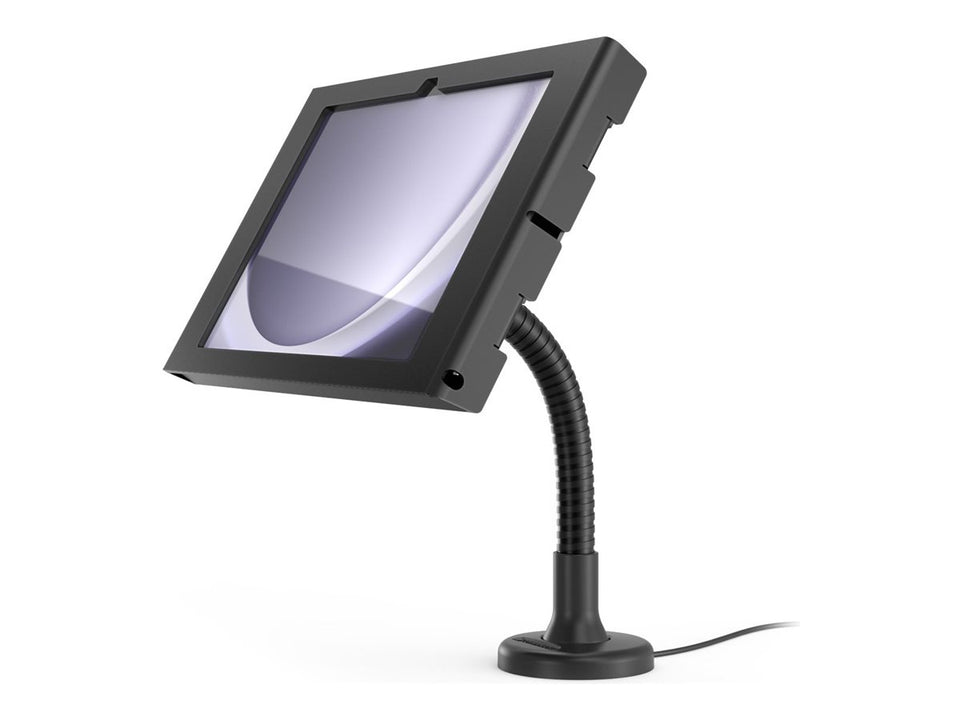 Compulocks Galaxy Tab S9+/S9FE+ 12.4" Apex Enclosure Flex Arm Mount Black - Aufstellung - für Tablett - flex arm mount - verriegelbar - Metallrahmen - Schwarz - Bildschirmgröße: 31.5 cm (12.4")