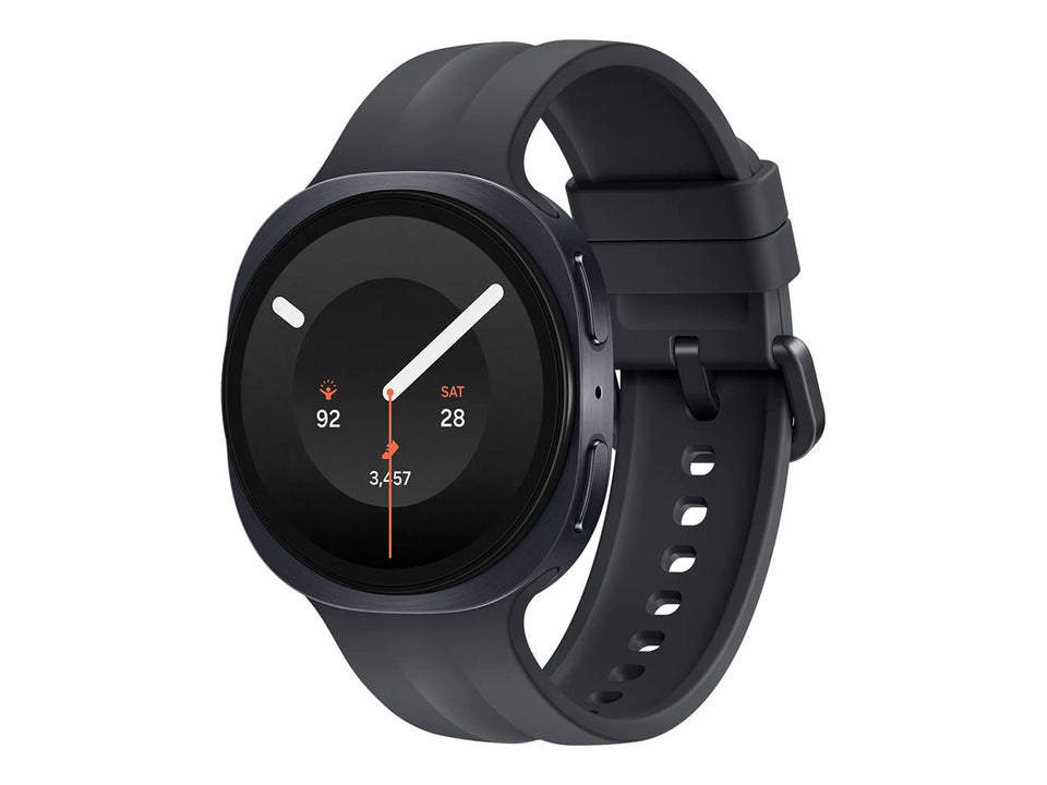 Samsung Galaxy Watch9 - 40 mm - Carbon-Schwarz - intelligente Uhr mit Sportband - schwarz - Bandgröße: S/M - Anzeige 3.4 cm (1.3")