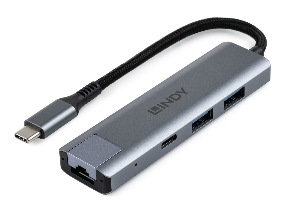 Lindy Hub - Type-C and Gigabit Ethernet - 1