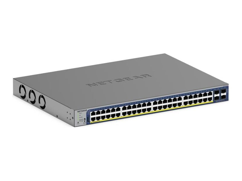 Netgear Smart S3300-52X - V3 - Switch - L3 Lite - Smart - 48 x 10/100/1000 + 4 x SFP+ - Desktop, an Rack montierbar (380 W)
