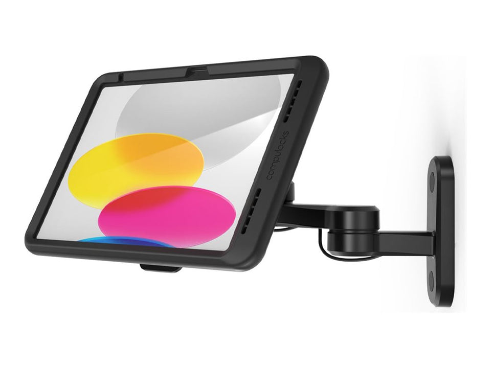 Compulocks iPad 10th-11th (A16) Gen PowerMove Swing Wall Mount Black - Befestigungskit (Wandmontage)