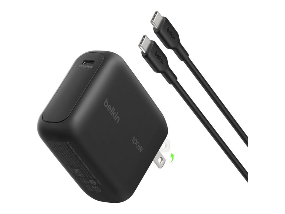 Belkin BoostCharge - Netzteil - GaN - 100 watt - PD 3.2, QC 5.0, AVS, UFCS, Hypercharge, FC 2.0, Fast Charge (USB-C)