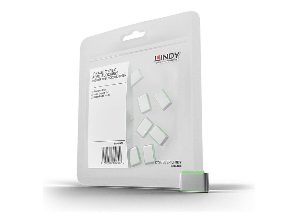 Lindy Schloss für USB-C-Port - grün (Packung