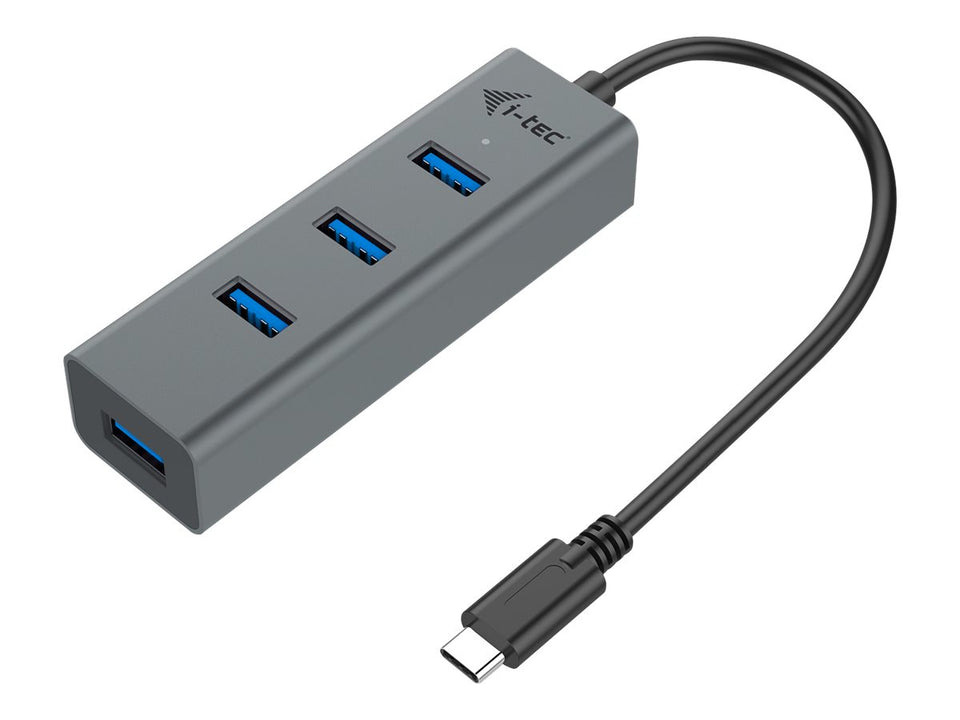 i-tec USB-C 3.1 Metal HUB - Hub - 4 x SuperSpeed