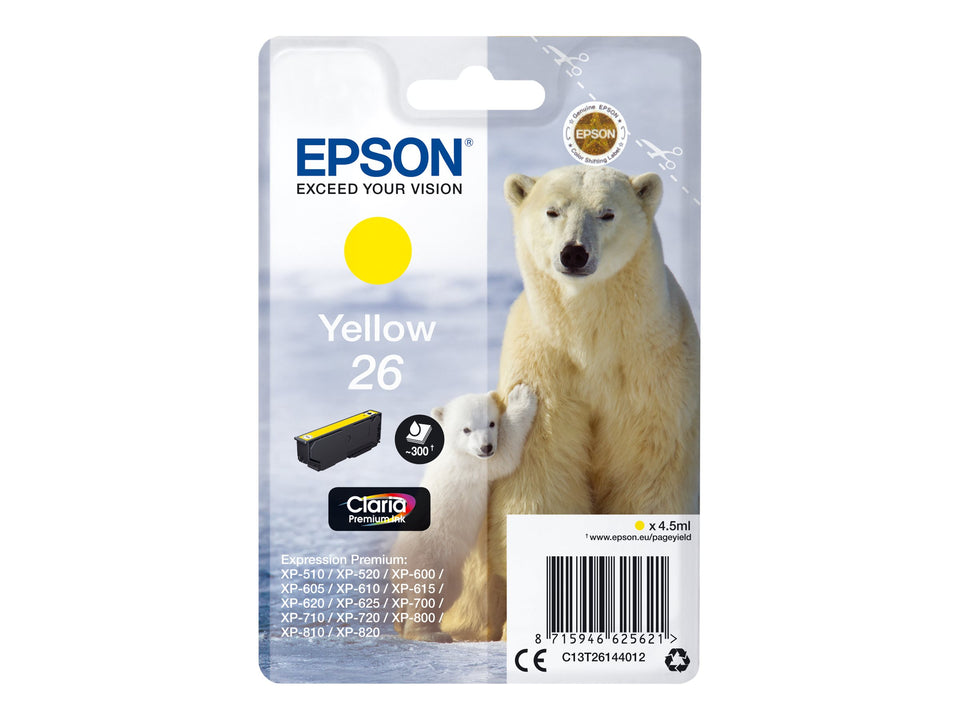 Epson 26 - 4.5 ml - Gelb - original - Blisterverpackung