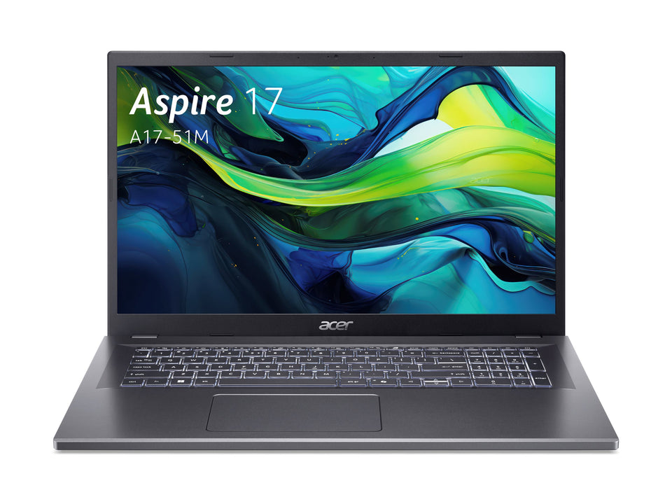 Acer Aspire 17 A17-51M - Intel Core 5 120U / 1.4 GHz - Win 11 Pro - Intel Graphics - 16 GB RAM - 512 GB SSD NVMe - 43.9 cm (17.3")