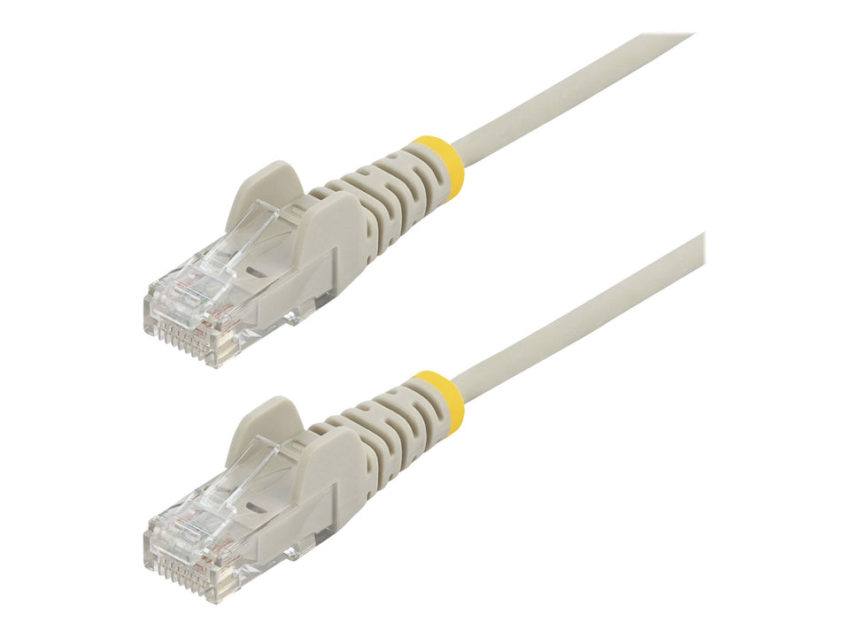 StarTech.com 1.5m Slim LSZH CAT6 Ethernet Cable, 10 Gigabit Snagless RJ45 100W PoE Patch Cord, CAT 6 10GbE UTP Network Cable w/Strain Relief, Grey, ETL, Low Smoke Zero Halogen - Category 6 - 28AWG (N6PAT150CMGRS)