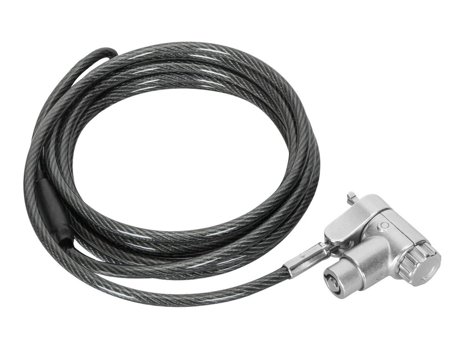 Targus DEFCON Ultimate - Sicherheitskabelschloss - Universal-Schlüsselkabelschloss mit anpassbarem Schlosskopf - Silber - 2 m (Packung mit 25)