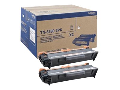 Brother TN3380 2PK - 2er-Pack - Schwarz - original