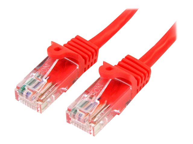 StarTech.com Startech 5m Cat5e Ethernet Netzwerkkabel Snagless mit RJ45 - Cat 5e UTP Kabel - Rot - Netzwerkkabel - RJ-45 (M)