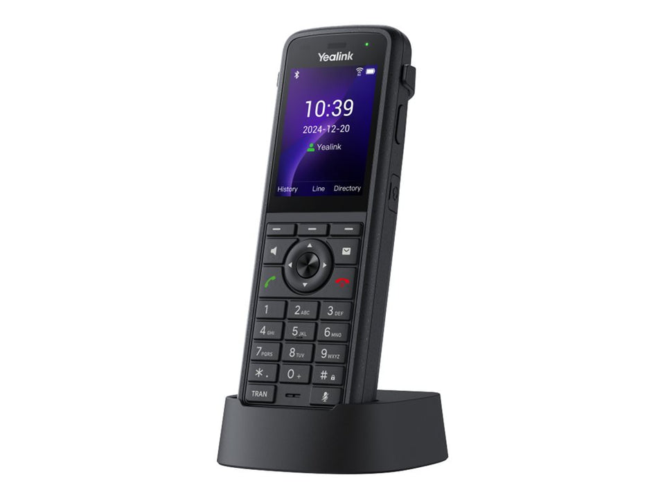 Yealink AX86R - Schnurloses VoIP-Telefon - mit Bluetooth-Schnittstelle mit Rufnummernanzeige/Anklopffunktion - IEEE 802.11a/b/g/n/ac/ax (Wi-Fi)