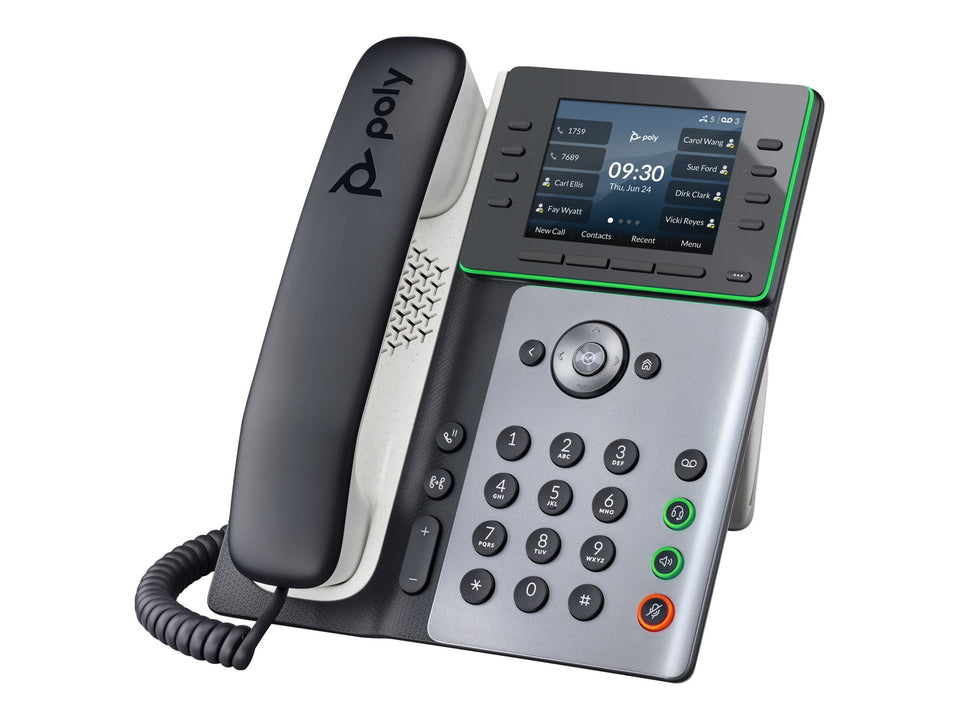 Poly HP Poly Edge E350 - VoIP-Telefon mit Rufnummernanzeige/Anklopffunktion