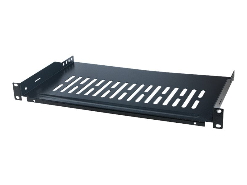 LogiLink Rack - Regal - Schwarz, RAL 9005 - 1U - 48.3 cm (19")