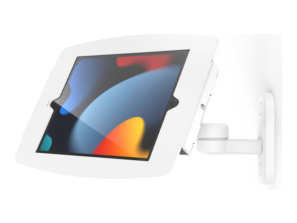 Compulocks iPad 10.2" Space Enclosure Swing Wall Mount - Gehäuse - Diebstahlschutz - für Tablett - verriegelbar - hochwertiges Aluminium - weiß - Bildschirmgröße: 26 cm (10.2")
