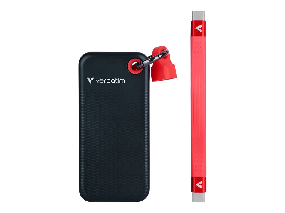 Verbatim Pocket - SSD - 2 TB - Schlüsselanhänger mit Kabelanschluss - extern (tragbar)