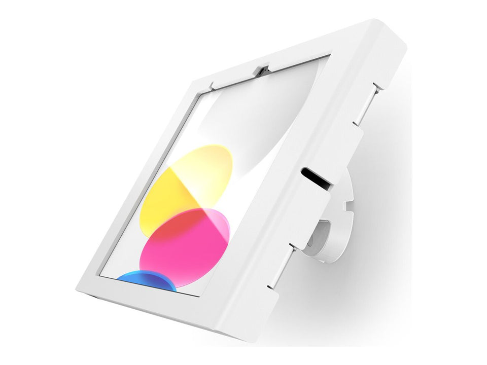 Compulocks iPad 10th-11th (A16) Gen Swell Enclosure Bow Tilting Wall Mount White - Befestigungskit (Gehäuse, Kippbare Wandhalterung)