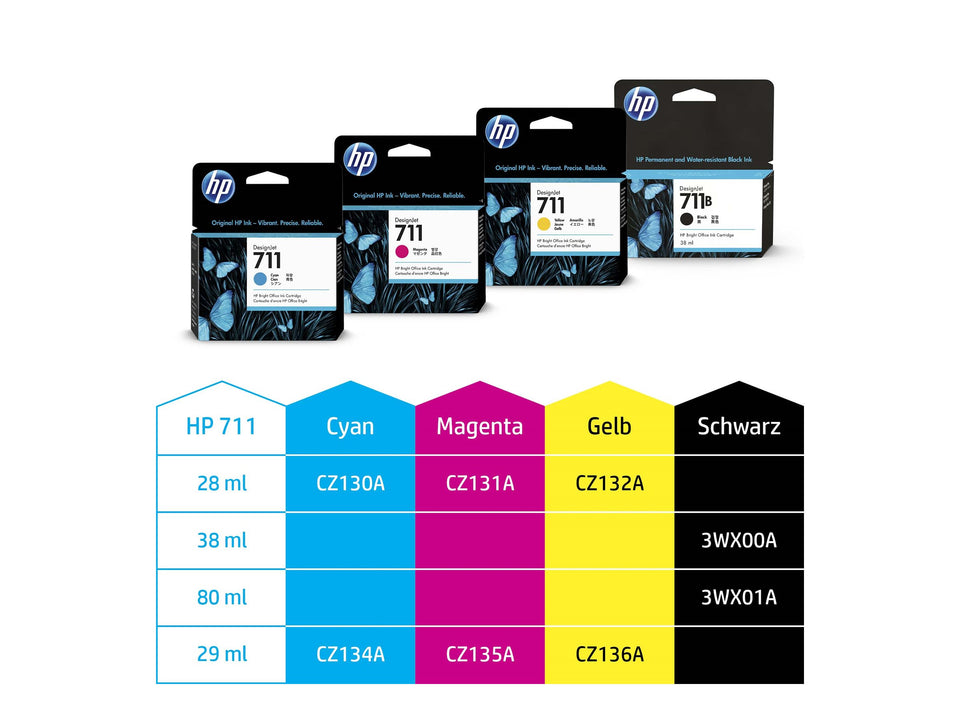 HP 711 - 3er-Pack - 29 ml - Magenta - original
