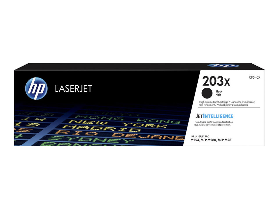 HP 203X - Hohe Ergiebigkeit - Schwarz - original - LaserJet - Tonerpatrone (CF540X)