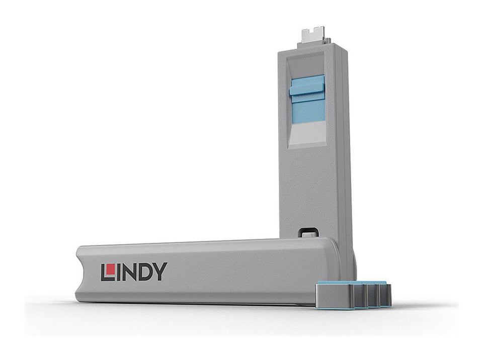 Lindy Schloss für USB-C-Port - Blau