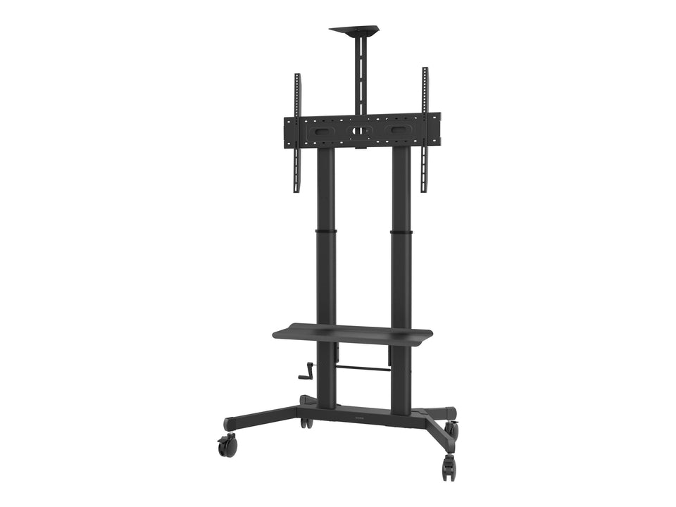 Vision X-Series VFM-F26 - Wagen - für Flachbildschirm / Videokonferenzsystem - höhenverstellbar, max. 80 kg - Stahl - Schwarz - Bildschirmgröße: 140-254 cm (55"-100")
