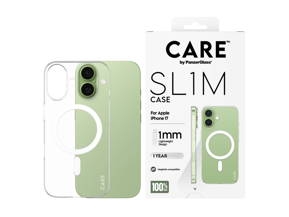 PanzerGlass CARE by PanzerGlass SL1M - Hintere Abdeckung für Mobiltelefon - MagSafe-Kompatibilität - Polycarbonat (PC)