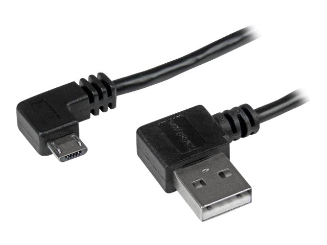 StarTech.com StarTech Micro USB Kabel mit rechts gewinkelten Anschlüssen - Stecker/Stecker - 2m - USB A zu Micro B Anschlusskabel - USB-Kabel - Micro-USB Typ B (M)