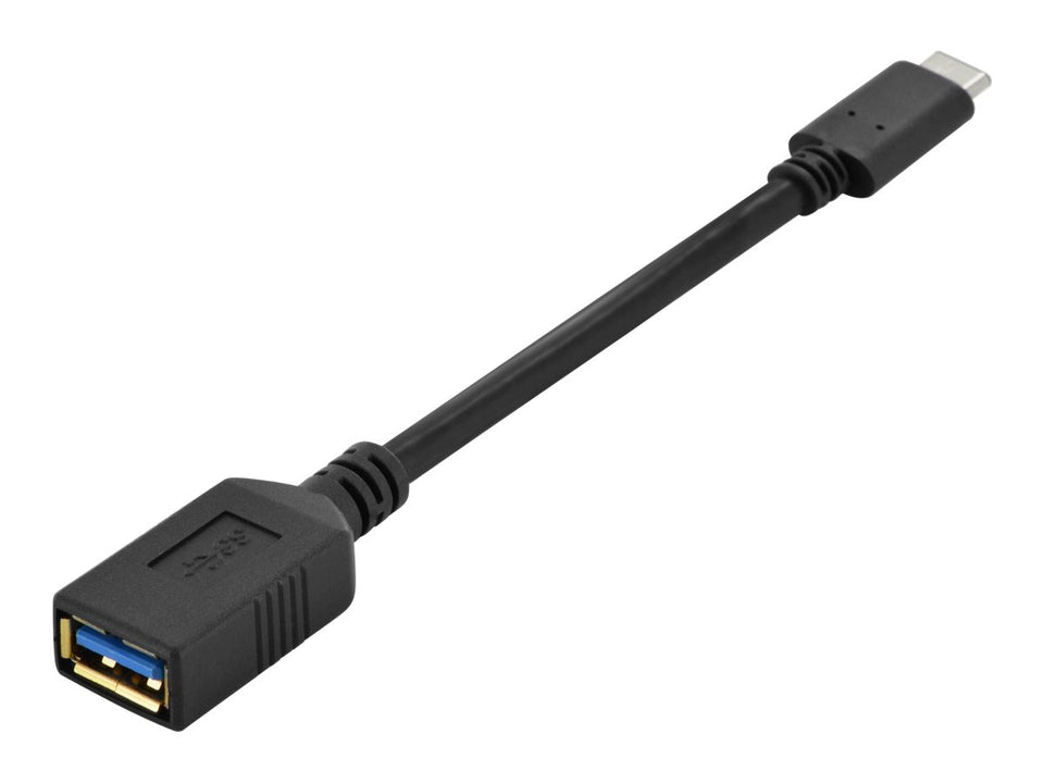 DIGITUS USB-C - USB-A Adapter / Konverter, OTG, 0,15m