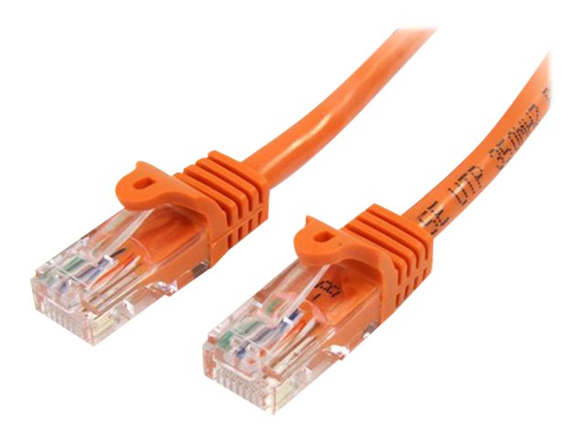 StarTech.com Startech 0,5m Cat5e Ethernet Netzwerkkabel Snagless mit RJ45 - Cat 5e UTP Kabel - Orange - Patch-Kabel - RJ-45 (M)