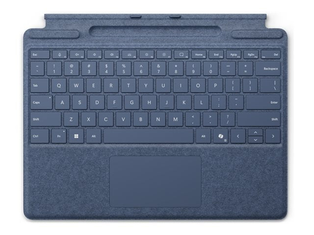 Microsoft Surface Pro Keyboard - Tastatur - mit Trackpad, Beschleunigungsmesser, Surface Slim Pen 2 Ablage- und Ladeschale - QWERTZ - Deutsch/Österreichisch - Saphir - für Microsoft Surface Pro 8, Pro 8 for Business, Pro 9, Pro 9 for Business, Pro 10