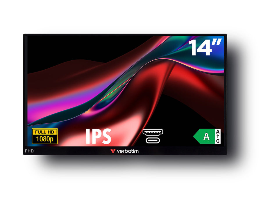 Verbatim PM-14 - LED-Monitor - 35.6 cm (14") - tragbar - 1920 x 1080 Full HD (1080p)