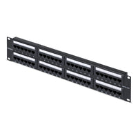 StarTech.com Patch Panel - 110 Abdrückgerät - Rack montierbar - CAT 6 - UTP - RJ-45 X 48 - Schwarz - 2U - 48.3 cm (19")