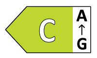 Energieeffizienzklasse C, Skala A bis G